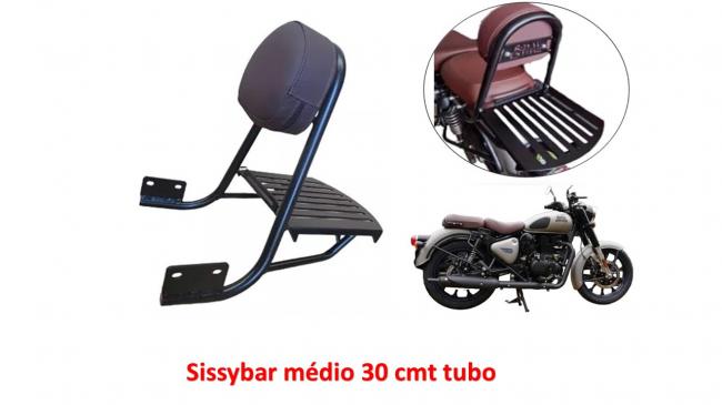 Sissybar M�dio 30 cmt chapa
