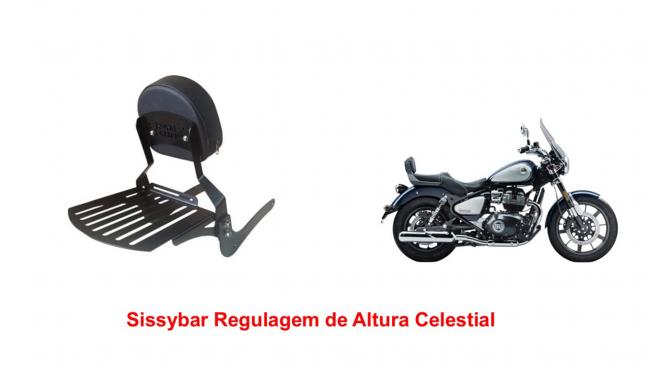 Sissybar Desmont�vel com Regulagem Altura