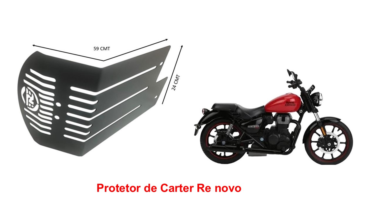 Protetor de Carter Meteor 350 Fireball - Mod RE