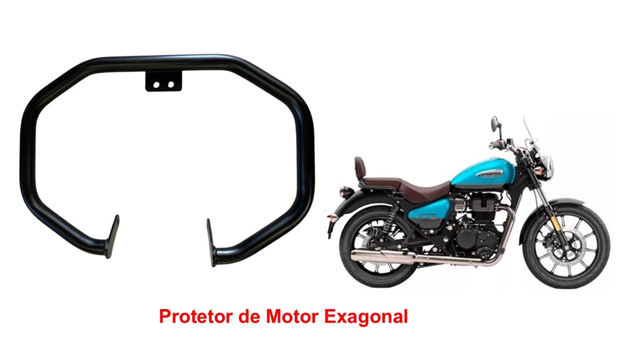 Protetor de Motor Hexagonal  Meteor 350 Aurora