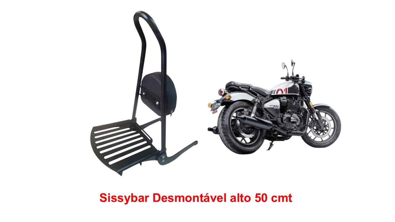 Sissybar Alto Desmontável 50 cmt Shotgun 650