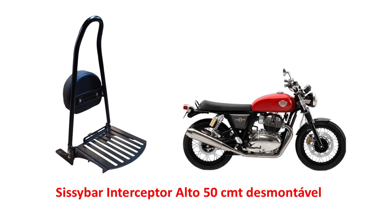 Sissybar Alto Desmontável 50 cmt Interceptor 650