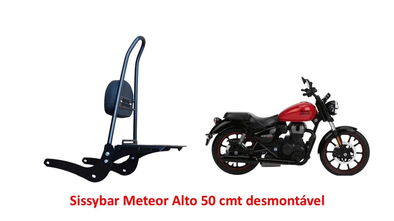 Sissybar Desmontável Alto 50 cmt Fireball