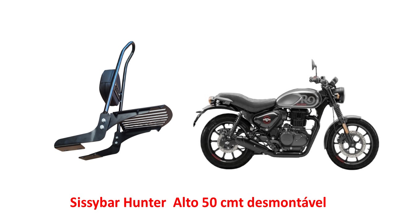 Sissybar Alto Desmontável 50 cmt Hunter 350