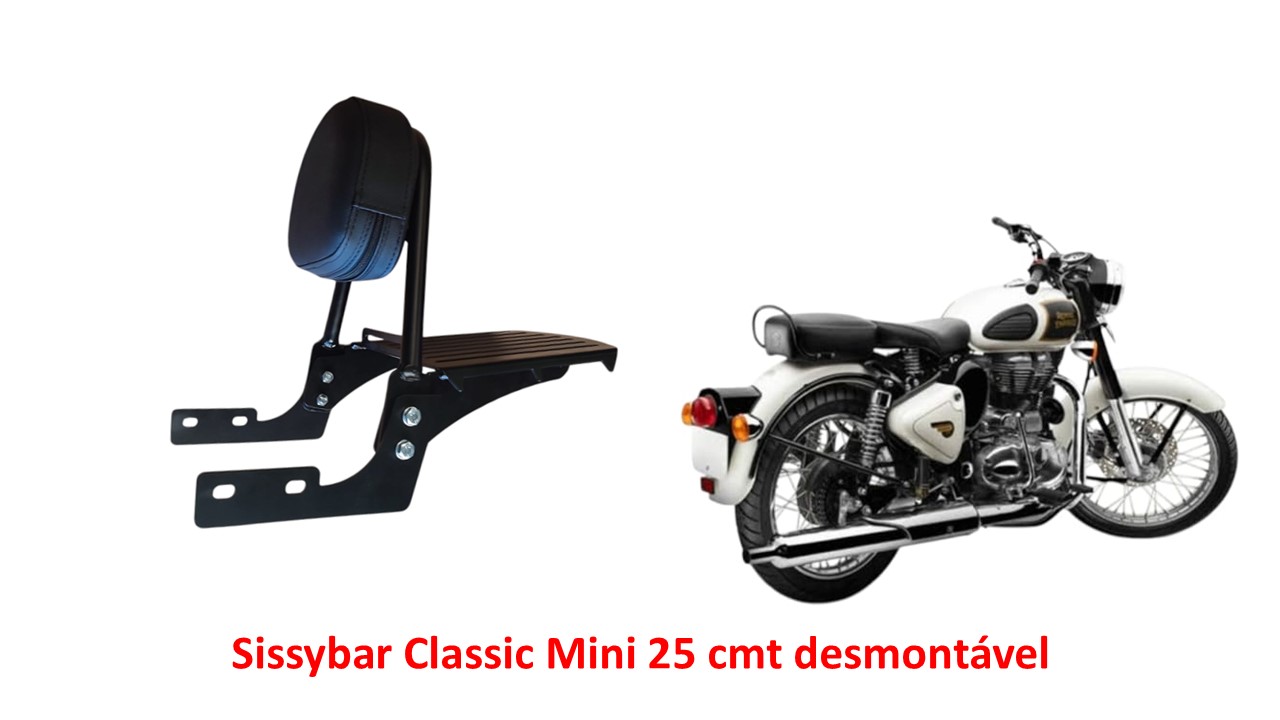 Sissybar Desmontável Mini 25 cmt Classic 350