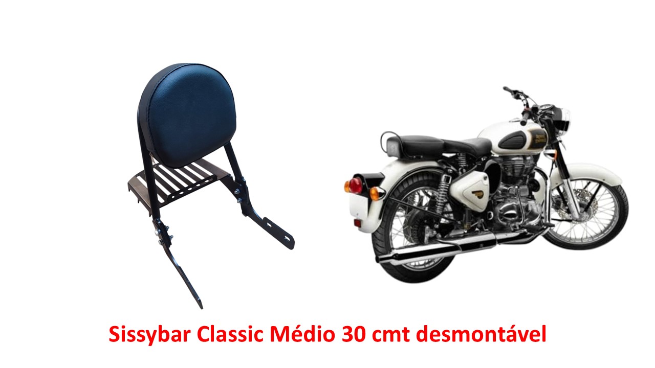 Sissybar Desmontável Médio 30 cmt Classic 350