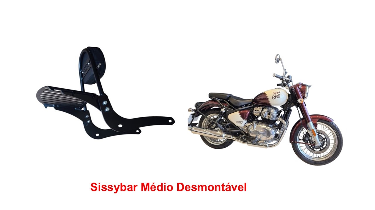 Sissybar Desmontável Médio 30 cmt Classic 650