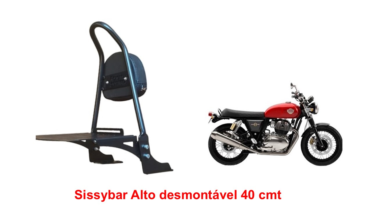 Sissybar Desmontável Alto 40 cmt Interceptor 650
