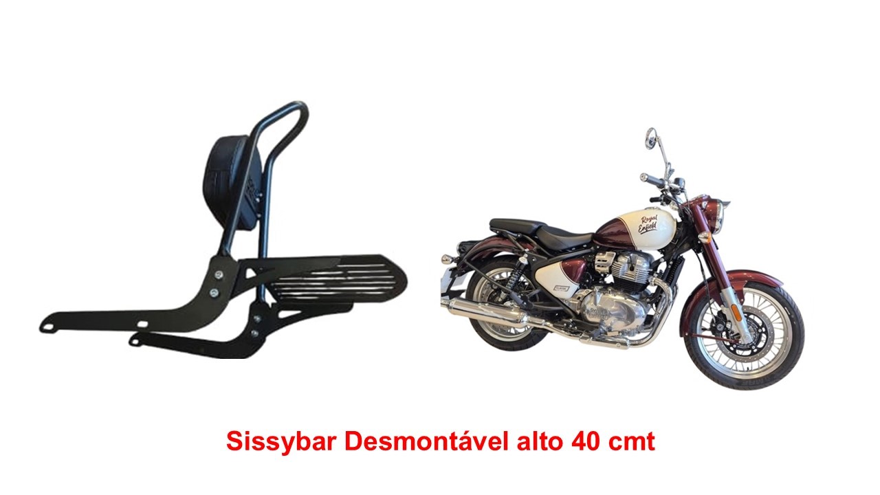 Sissybar Desmontável Alto 40 cmt Classic 650