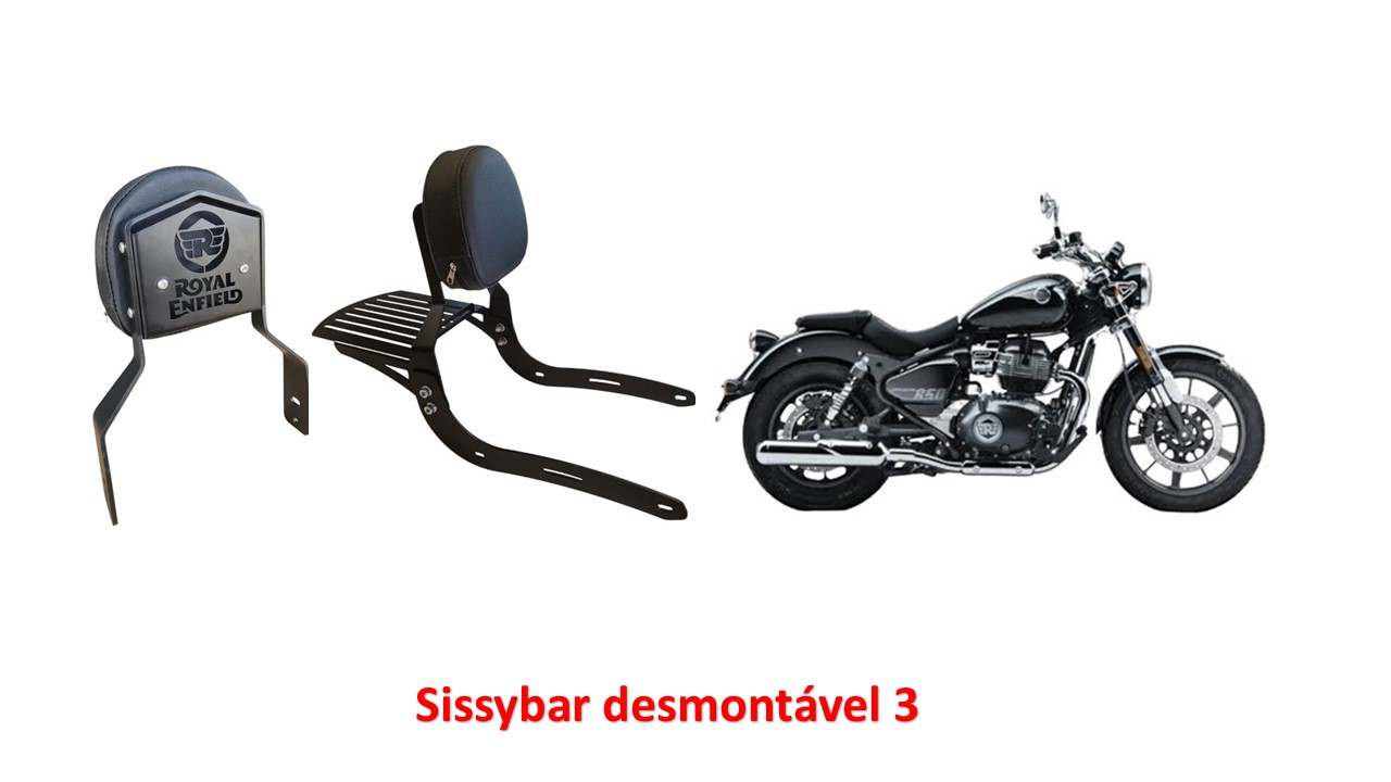 Sissybar Desmontável Baixo Capela Super Meteor astral 650