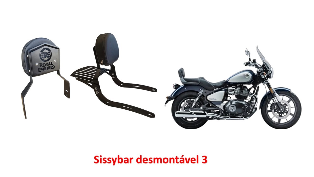 Sissybar Desmontável Capela Super Meteor 650 Celestial