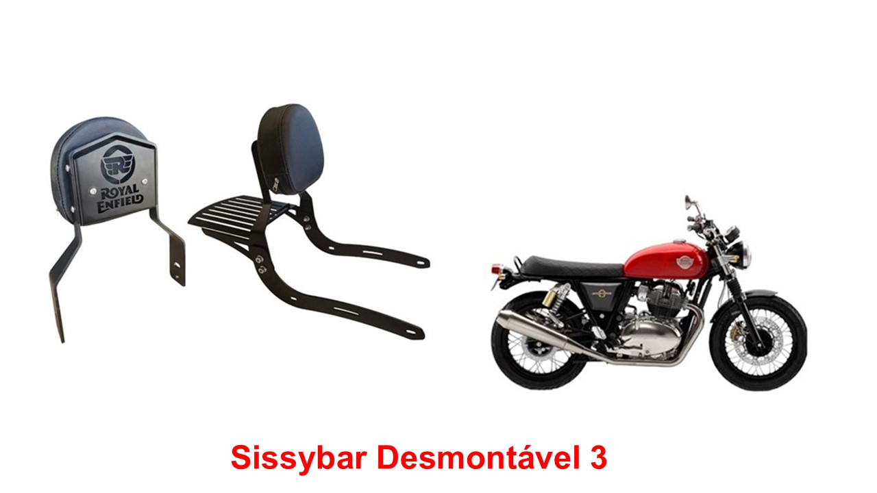 Sissybar Desmontável Baixo Capela Bear 650