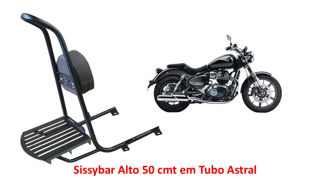 Sissybar Alto Ponta Curvada Super Meteor Interestellar