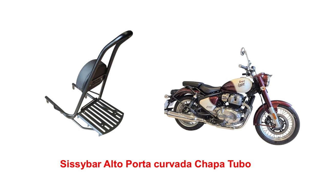 Sissybar Alto Ponta Curvada Classic 650