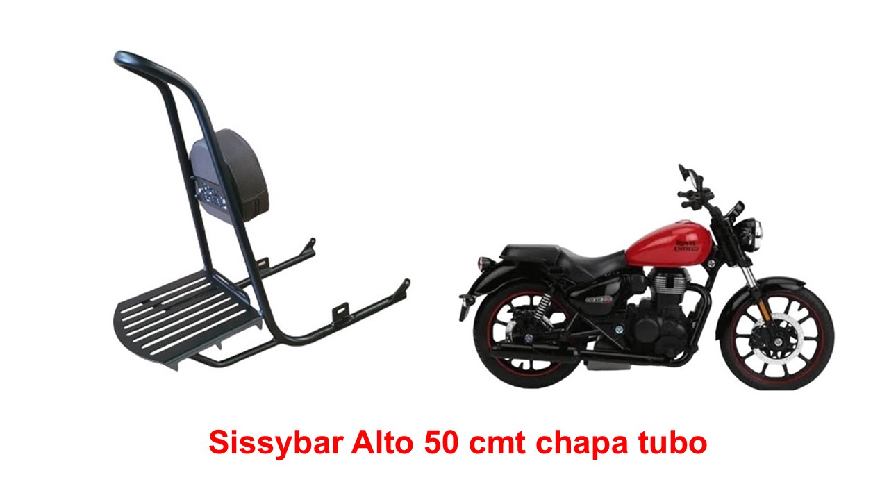 Sissybar Alto Ponta Curvada Meteor 350 Fireball