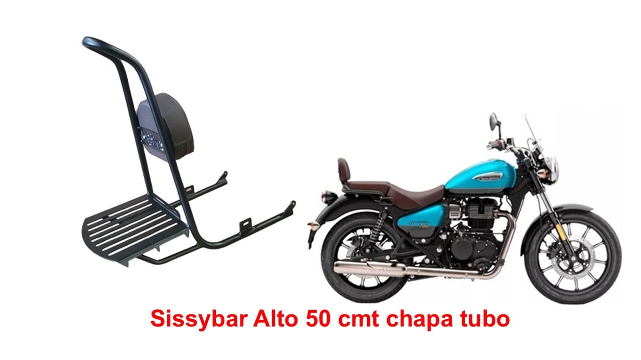 Sissybar Alto Ponta Curvada Meteor 350 Stellar
