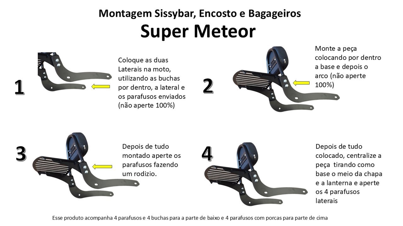 Sissybares - Bagageiros - Encostos (Desmontáveis)