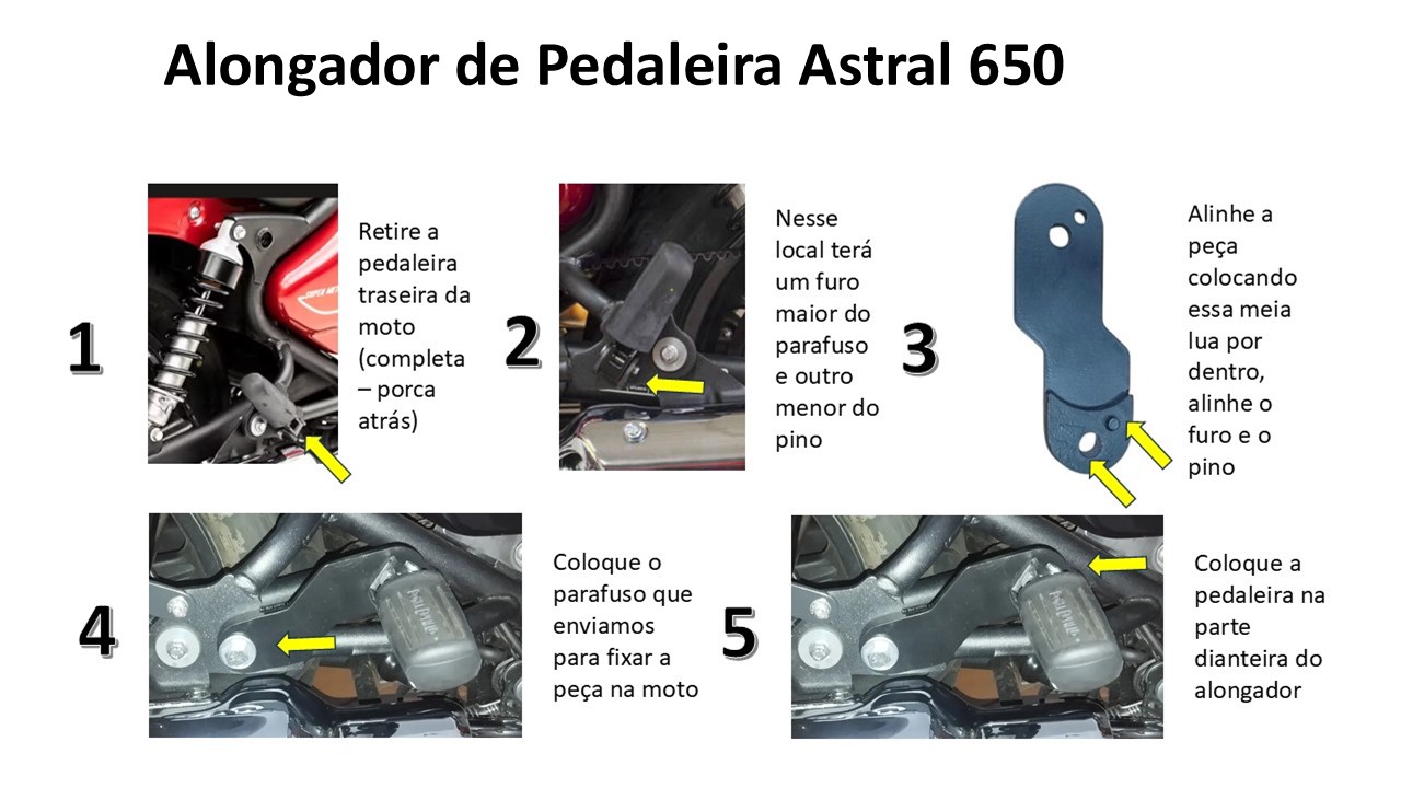 Alongador de Pedaleira Super Meteor Astral