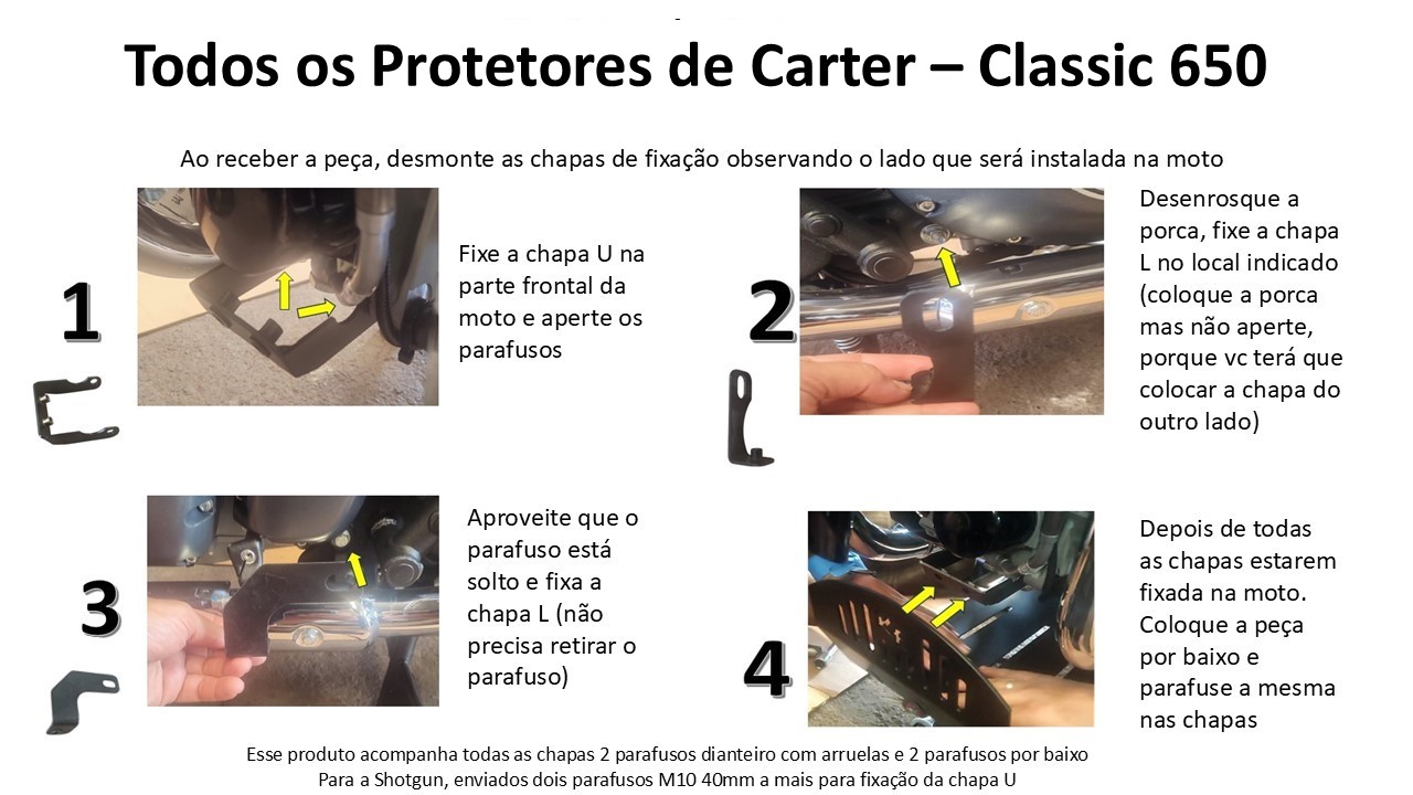 Protetor de Carter Classic 650