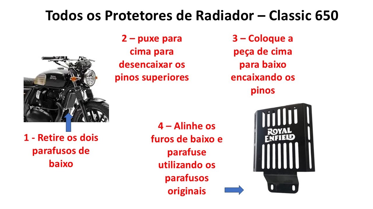 Protetor de Radiador Classic 650