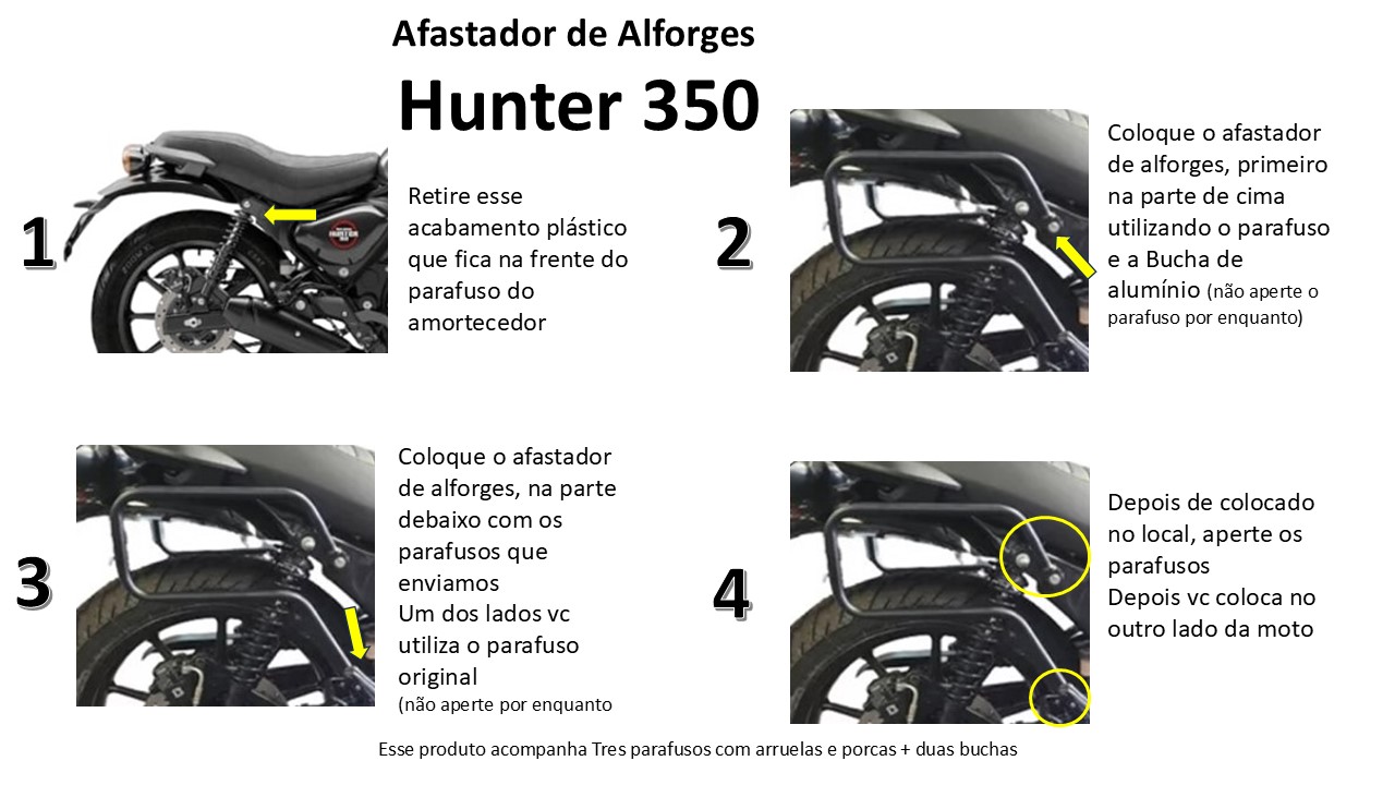 Afastador de Alforges Hunter 350