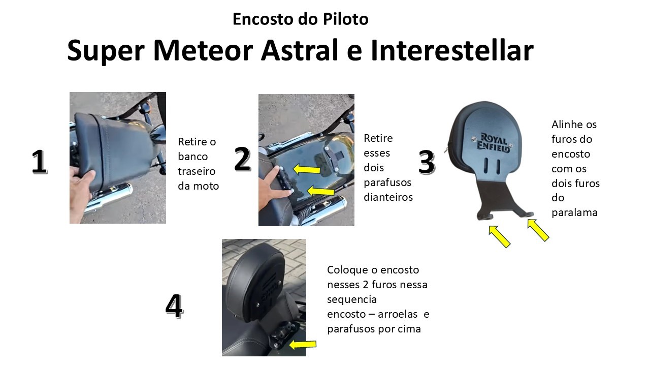 Encosto do Piloto Super Meteor 650 Interestellar