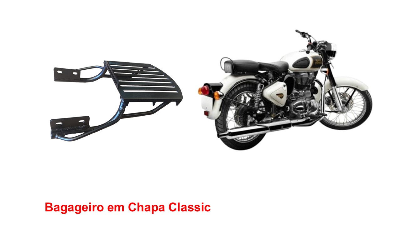 Bagageiro fixo em chapa Classic 650