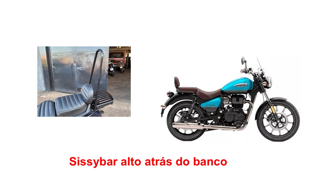 Sissybar Alto Atras do banco Stellar 350